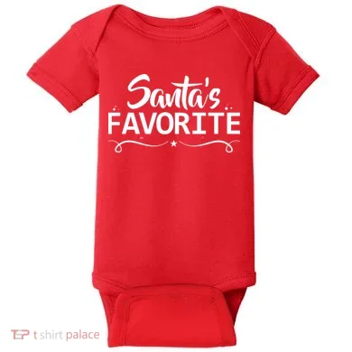 Santa's Favorite Baby Bodysuit