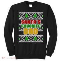 Santa's Favorite Dad Ugly Sweater Sweatshirt thumb 0