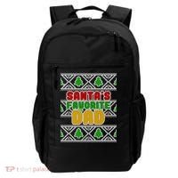 Santa's Favorite Dad Ugly Sweater Backpack thumb 0