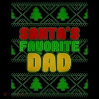 Santa's Favorite Dad Ugly Sweater Coffee Mug thumb 5