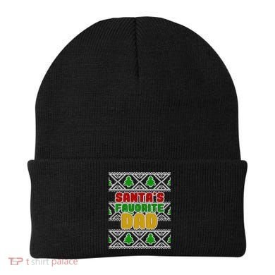 Santa's Favorite Dad Ugly Sweater Beanie