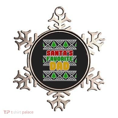 Santa's Favorite Dad Ugly Sweater Ornament