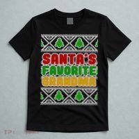 Santa's Favorite Grandma Ugly Sweater T-Shirt thumb 5
