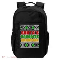 Santa's Favorite Grandma Ugly Sweater Backpack thumb 0