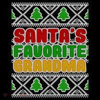 Santa's Favorite Grandma Ugly Sweater Women's Hoodie thumb 2