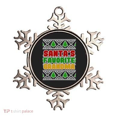 Santa's Favorite Grandma Ugly Sweater Ornament