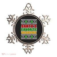 Santa's Favorite Grandma Ugly Sweater Ornament thumb 0