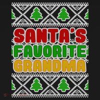 Santa's Favorite Grandma Ugly Sweater Tote Bag thumb 4