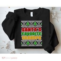 Santa's Favorite Grandpa Ugly Sweater Sweatshirt thumb 2