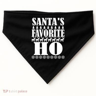 Santa's Favorite Ho USA-Made Doggie Bandana