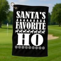 Santas Favorite Ho Golf Towel thumb 1