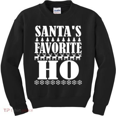 Santa's Favorite Ho Kids Sweatshirt