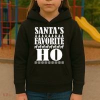 Santa's Favorite Ho Kids Hoodie thumb 3