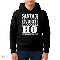 Santa's Favorite Ho Kids Hoodie thumb 4