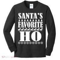 Santa's Favorite Ho Kids Long Sleeve Shirt thumb 0