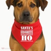 Santas Favorite Ho USA-Made Doggie Bandana thumb 1