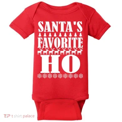 Santas Favorite Ho Baby Bodysuit