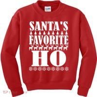 Santas Favorite Ho Kids Sweatshirt thumb 0