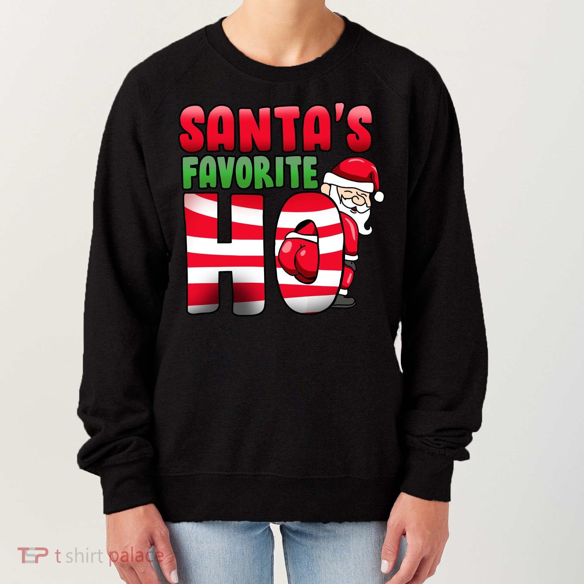 Santa's Favorite Ho Funny X-Mas Women's Sweatshirt