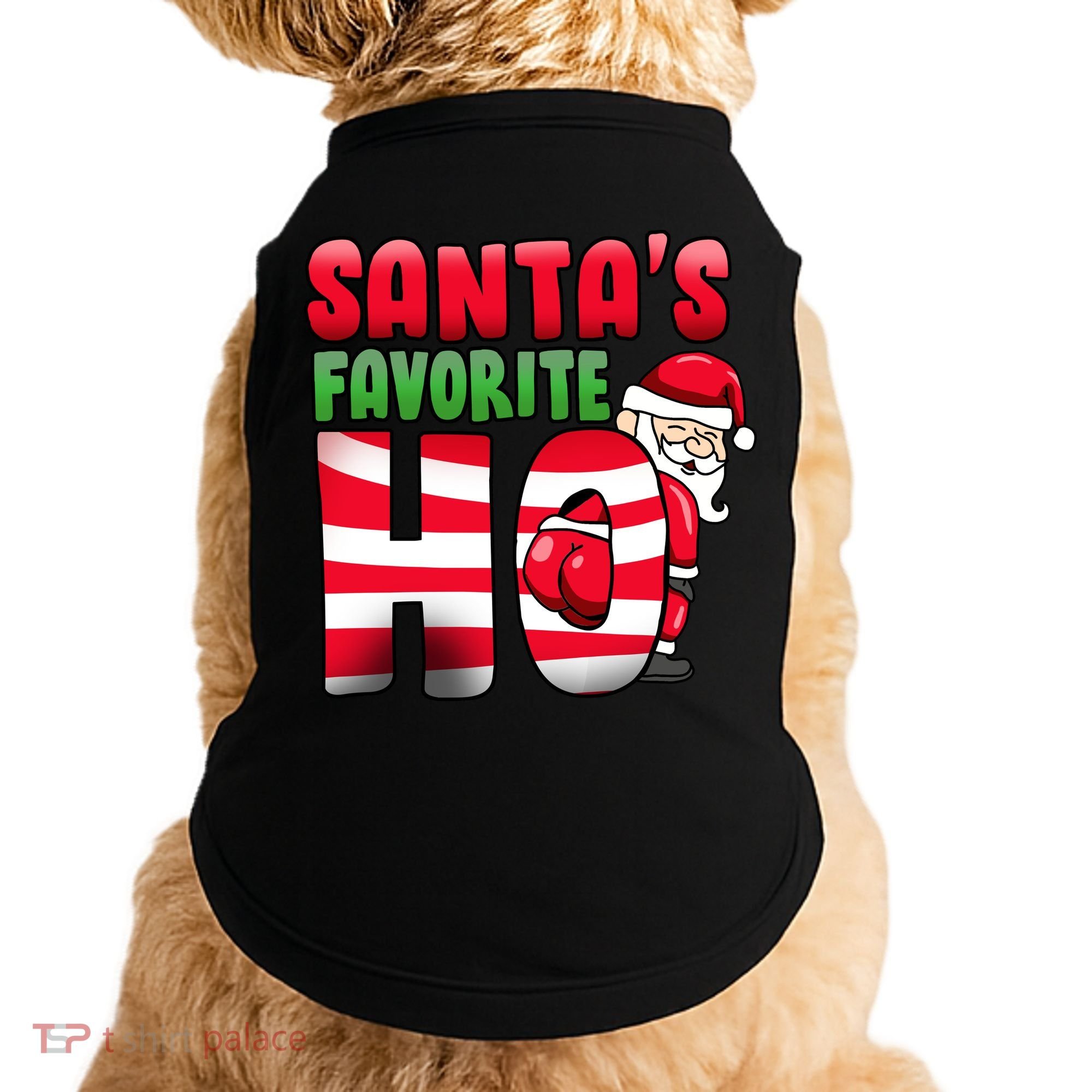 Santa's Favorite Ho Funny X-Mas Doggie Tank