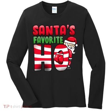 Santa's Favorite Ho Funny X-Mas Women's Long Sleeve Shirt