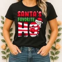 Santa's Favorite Ho Funny X-Mas Women's T-Shirt thumb 2