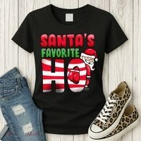 Santa's Favorite Ho Funny X-Mas Women's T-Shirt thumb 3