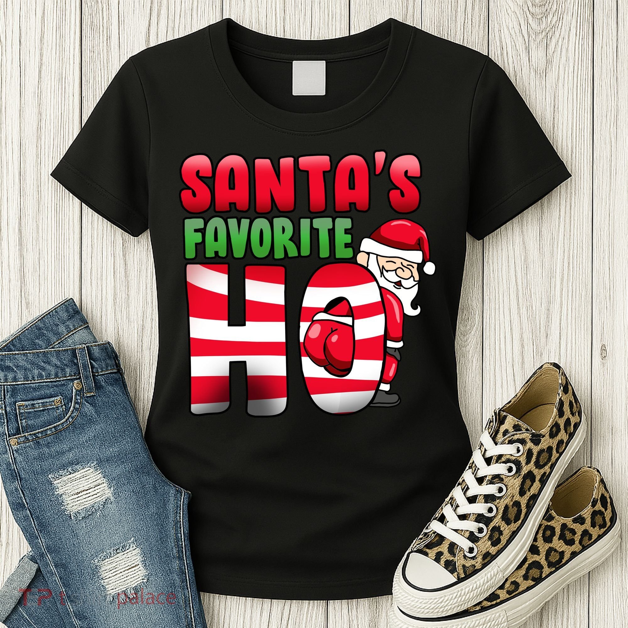 Santa's Favorite Ho Funny X-Mas Women's T-Shirt