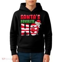 Santa's Favorite Ho Funny X-Mas Kids Hoodie thumb 4