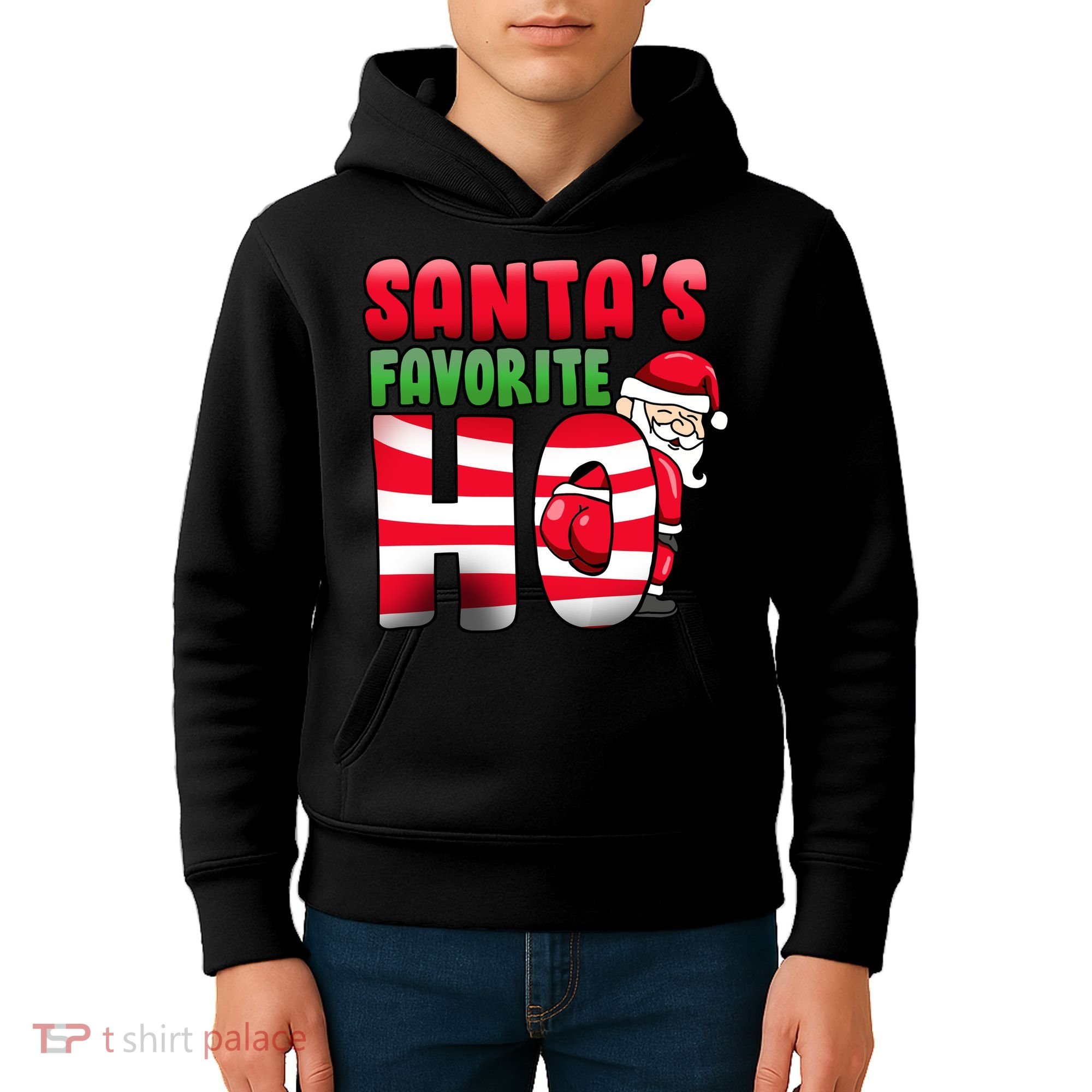 Santa's Favorite Ho Funny X-Mas Kids Hoodie