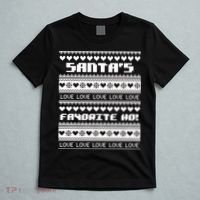 Santa's Favorite Ho Ugly Christmas Sweater T-Shirt thumb 5