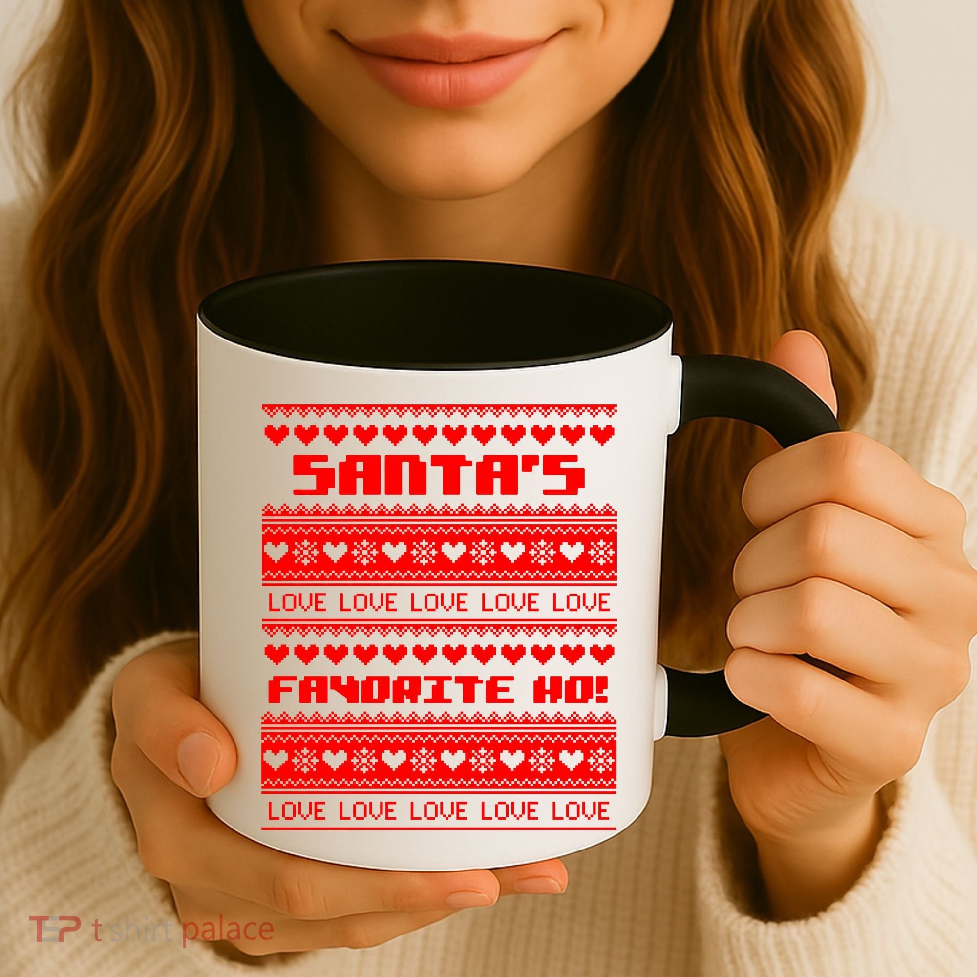 Santa's Favorite Ho Ugly Christmas Sweater Coffee Mug