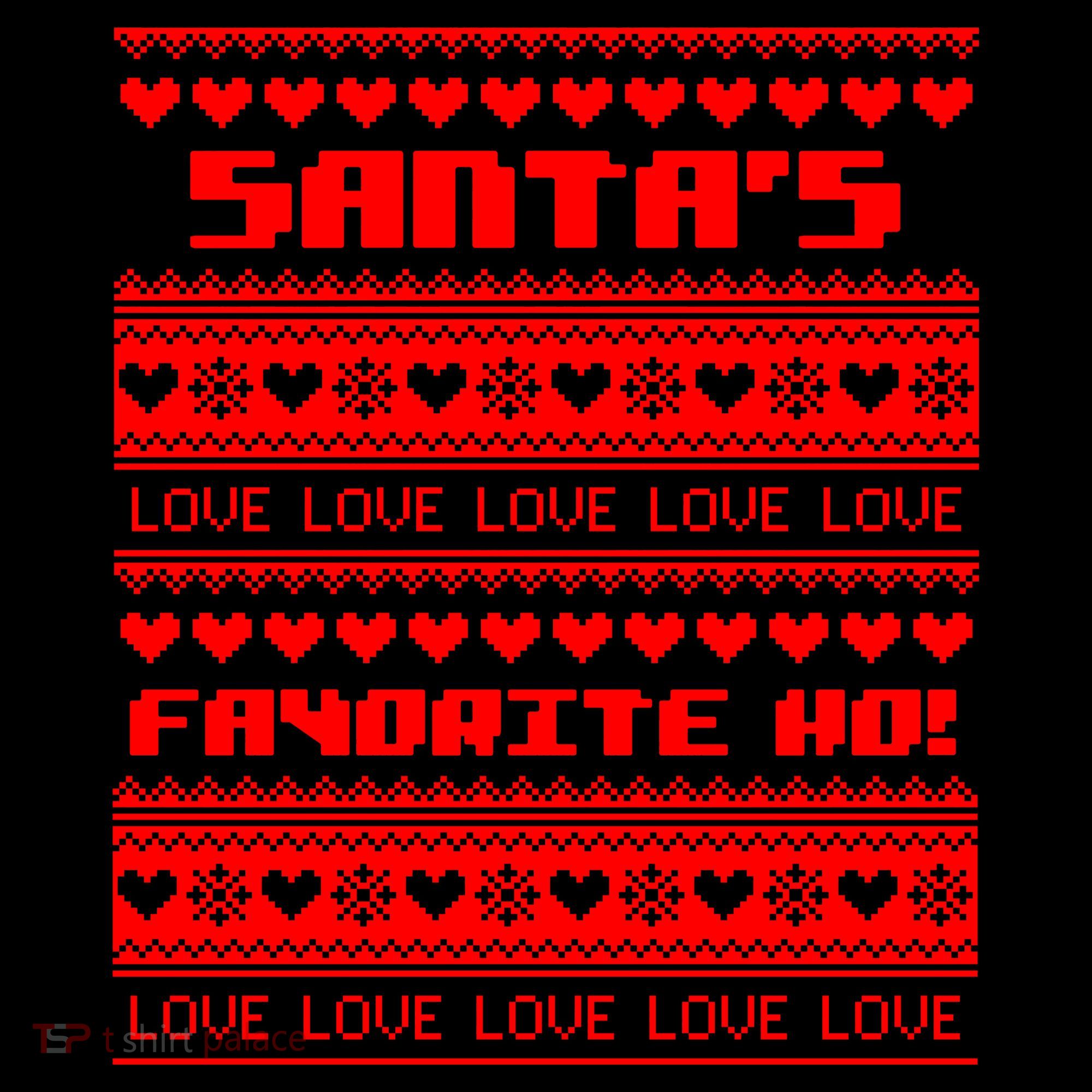 Santa's Favorite Ho Ugly Christmas Sweater Coffee Mug