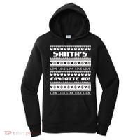 Santa's Favorite Ho Ugly Christmas Sweater Women's Hoodie thumb 0