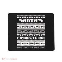 Santa's Favorite Ho Ugly Christmas Sweater Mousepad thumb 0