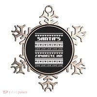 Santa's Favorite Ho Ugly Christmas Sweater Ornament thumb 0