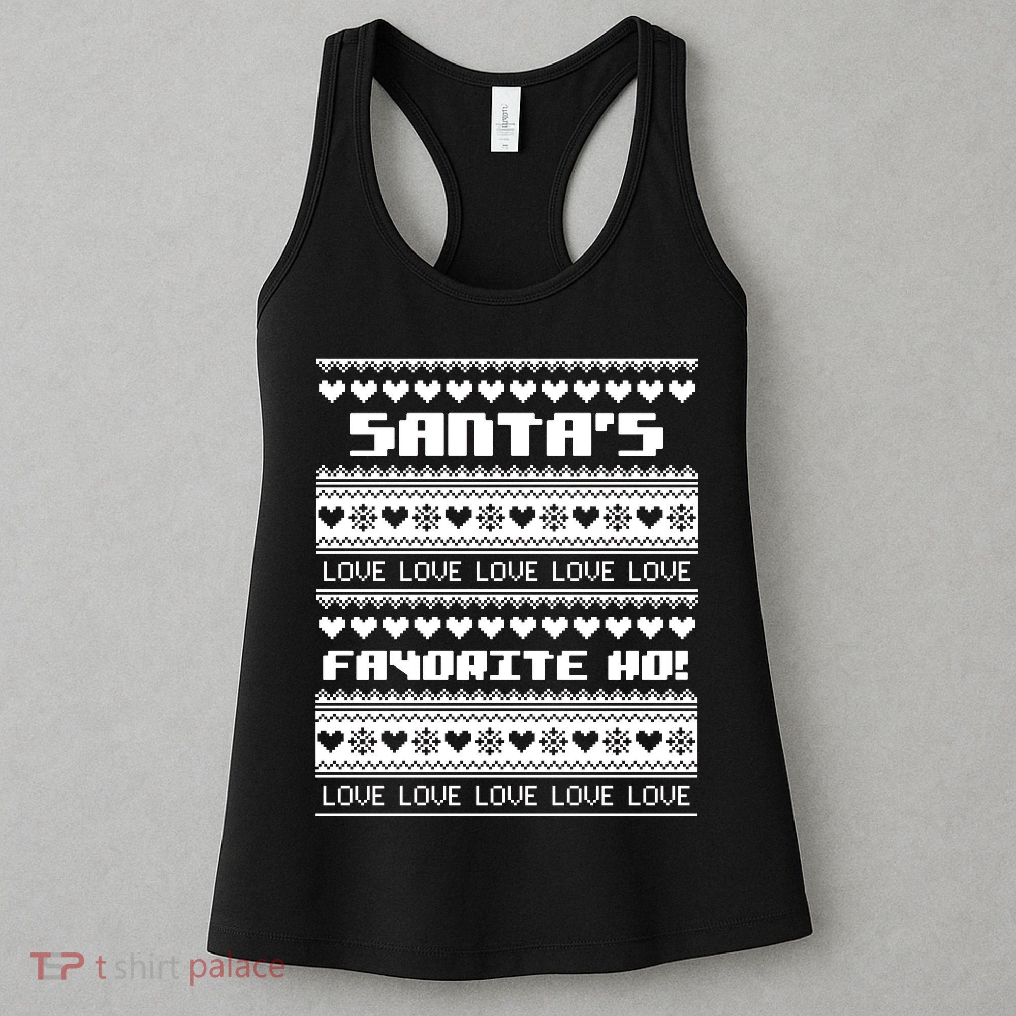 Santa's Favorite Ho Ugly Christmas Sweater Women's Tank Top