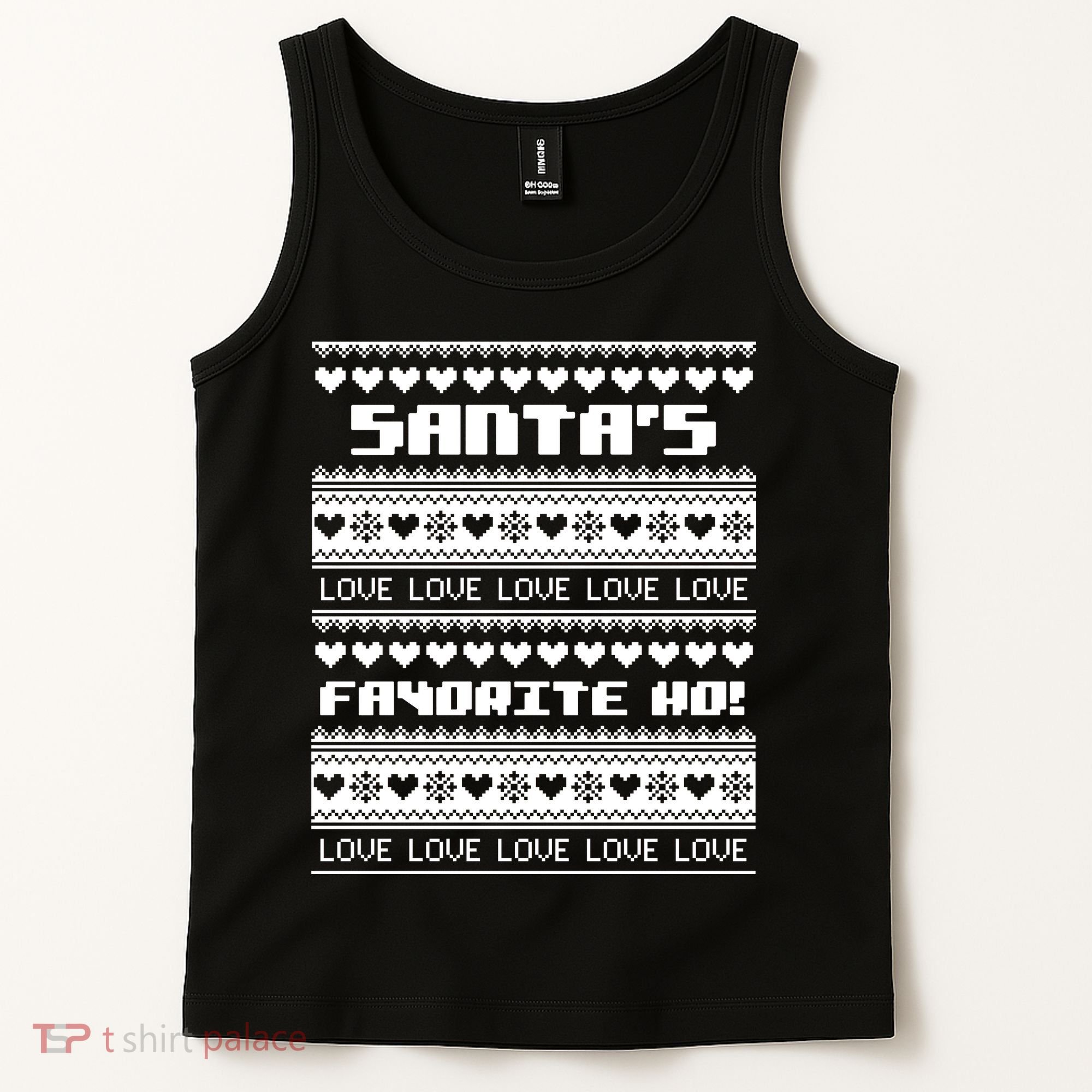 Santa's Favorite Ho Ugly Christmas Sweater Tank Top