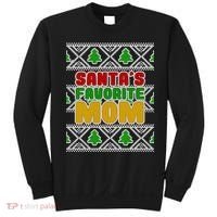 Santa's Favorite Mom Ugly Sweater Sweatshirt thumb 0