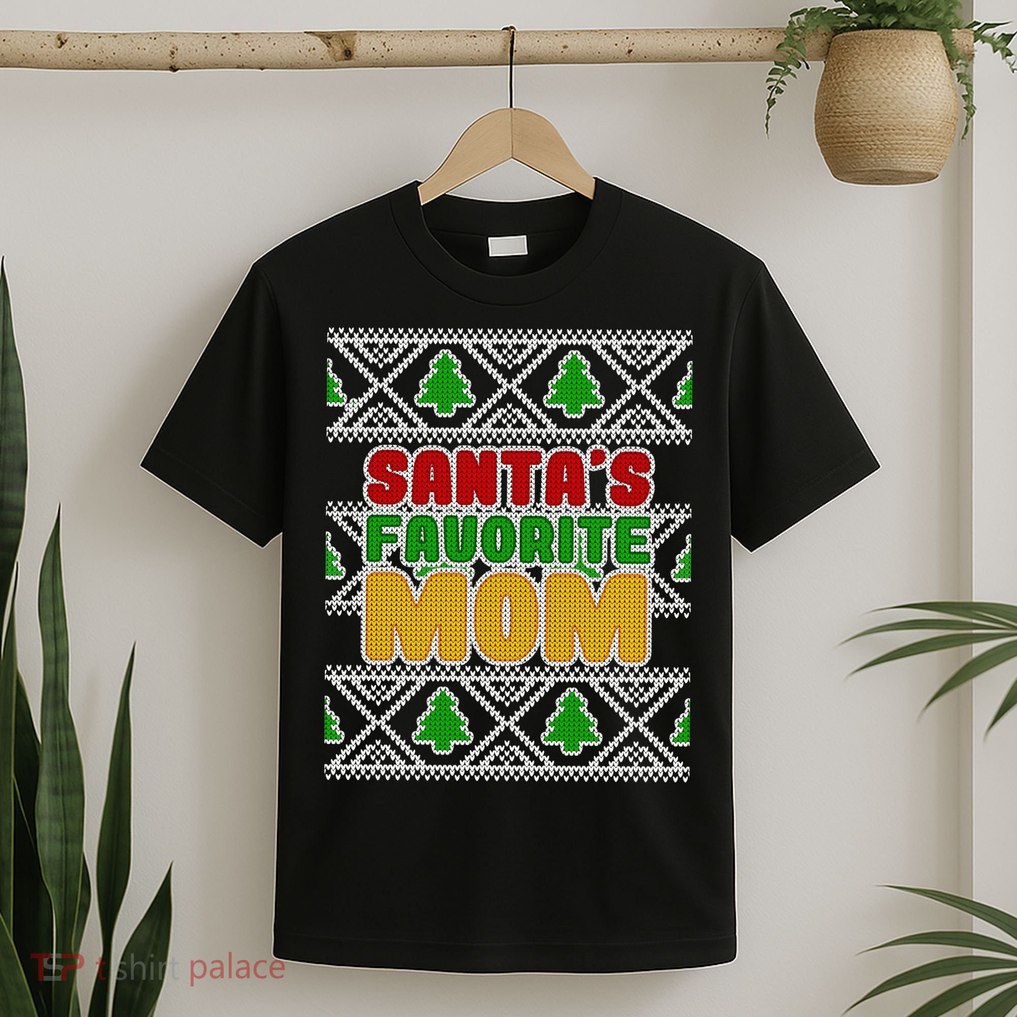 Santa's Favorite Mom Ugly Sweater T-Shirt