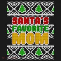 Santa's Favorite Mom Ugly Sweater Bucket Hat thumb 4
