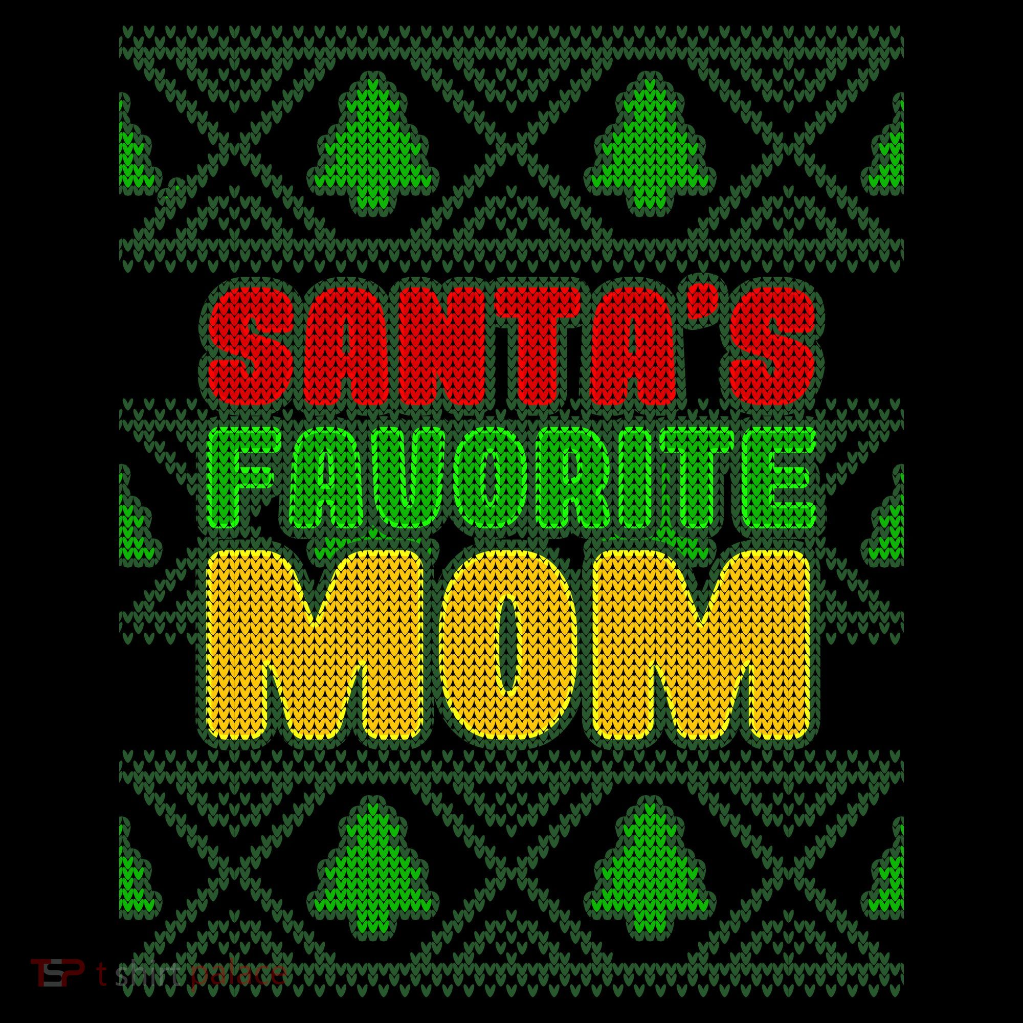 Santa's Favorite Mom Ugly Sweater Coffee Mug