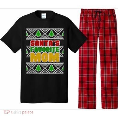 Santa's Favorite Mom Ugly Sweater Pajama Set