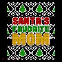 Santa's Favorite Mom Ugly Sweater Women's Tank Top thumb 5