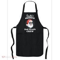 Santa's Favorite Second Grade Crew Christmas Apron thumb 0