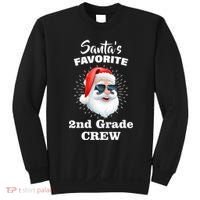 Santa's Favorite Second Grade Crew Christmas Sweatshirt thumb 0