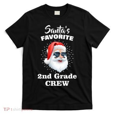 Santa's Favorite Second Grade Crew Christmas T-Shirt