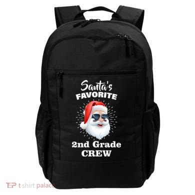 Santa's Favorite Second Grade Crew Christmas Backpack