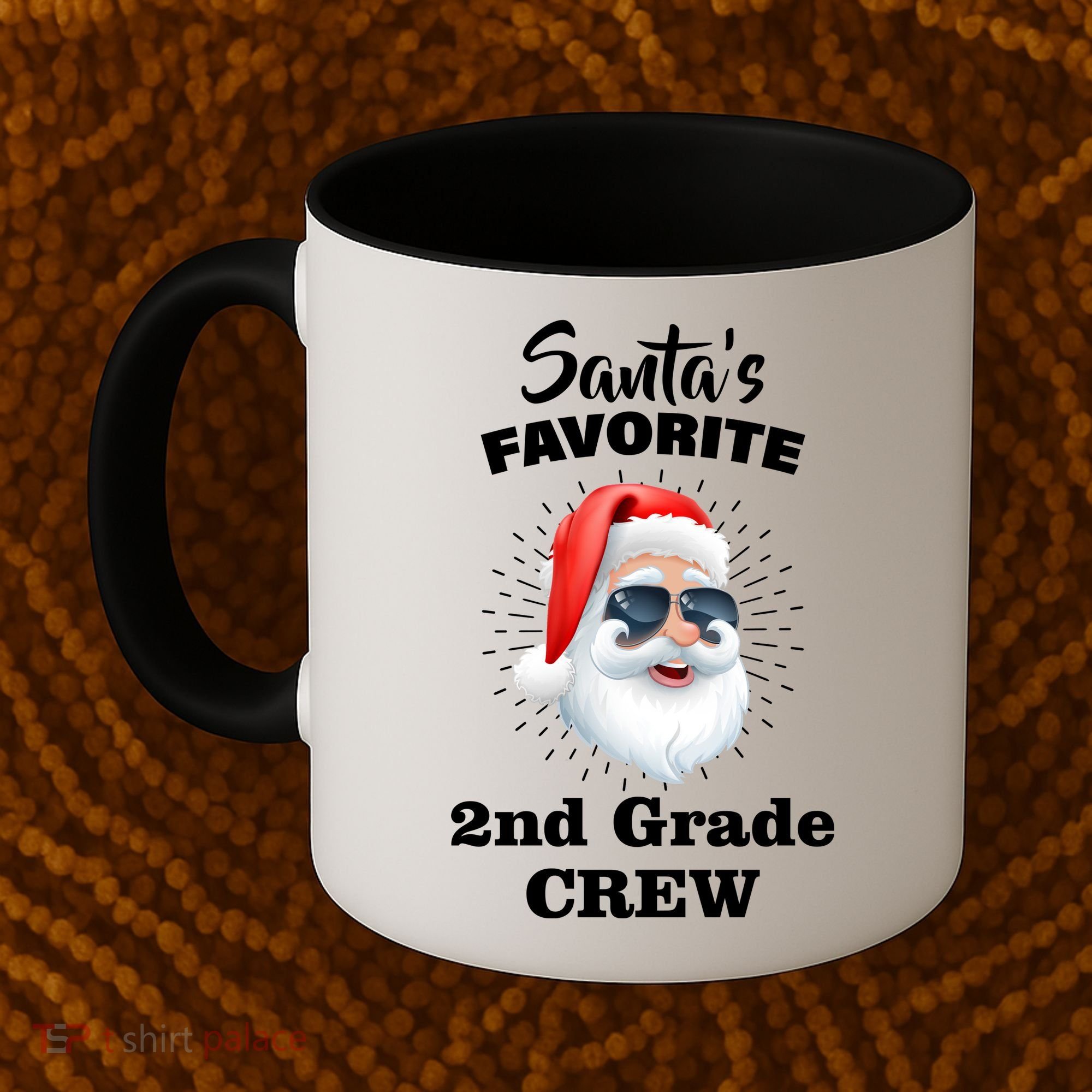 Santa's Favorite Second Grade Crew Christmas Coffee Mug
