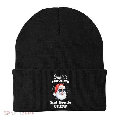 Santa's Favorite Second Grade Crew Christmas Beanie
